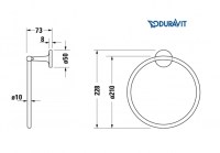 TOALLERO ANILLA STARCK T DURAVIT